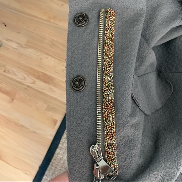 BEATRICE .B Italian Embellished Zip Front Jacket - Picture 8 of 16